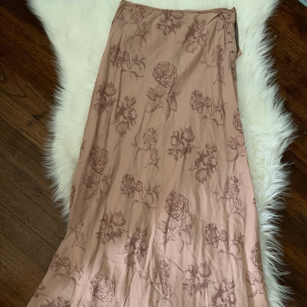 Vintage floral maxi skirt